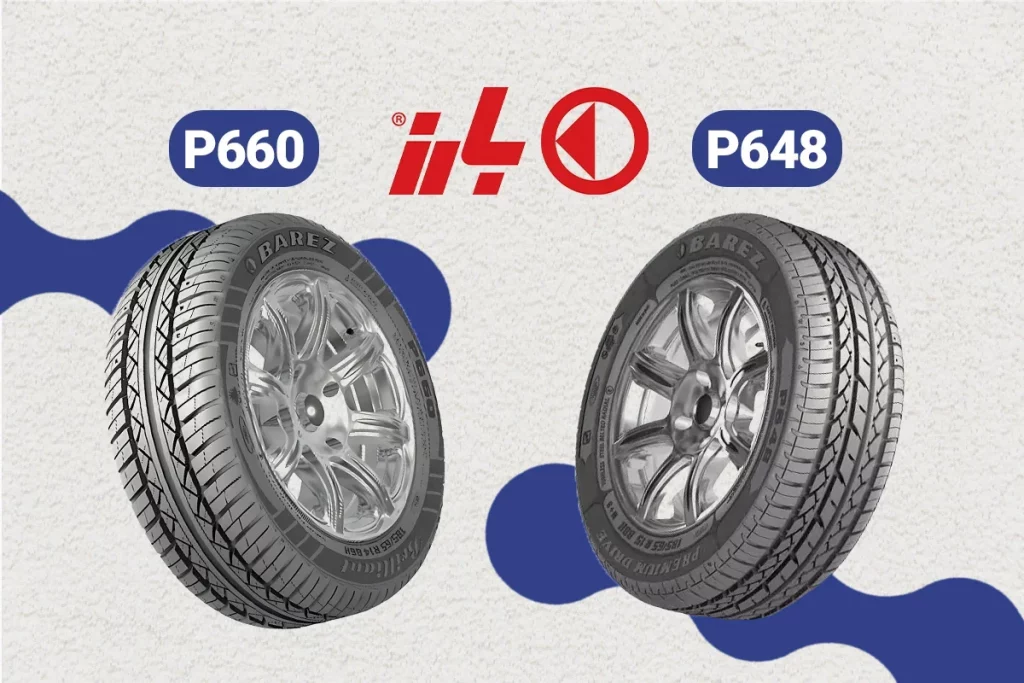 تفاوت لاستیک های بارز گل P648 با گل P660