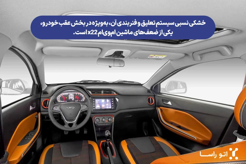 مشخصات داخلی ام‌ وی‌ ام X22