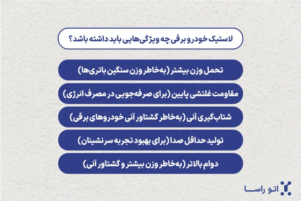 لاستیک خودرو برقی چه ویژگیهایی دارد؟