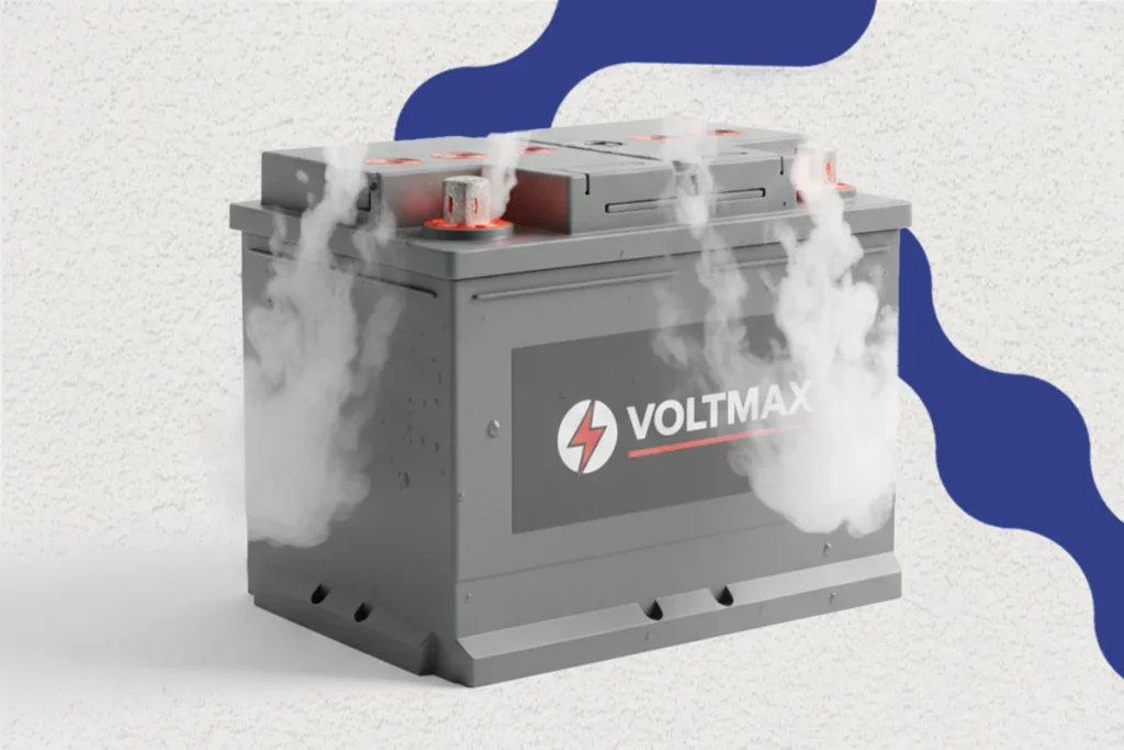 گرم شدن باتری خودرو