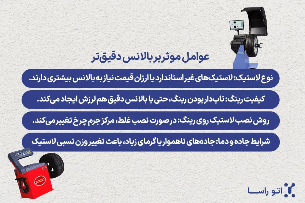 عوامل موثر برای بالانس لاستیک