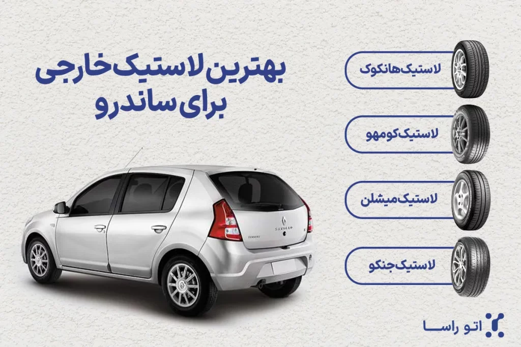 لاستیک‌های تابستانی مناسب برای رنو ساندرو
