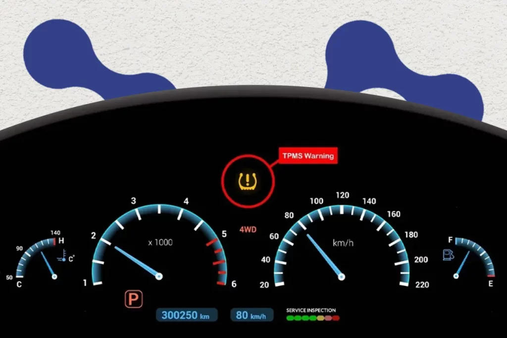 روشن شدن چراغ TPMS