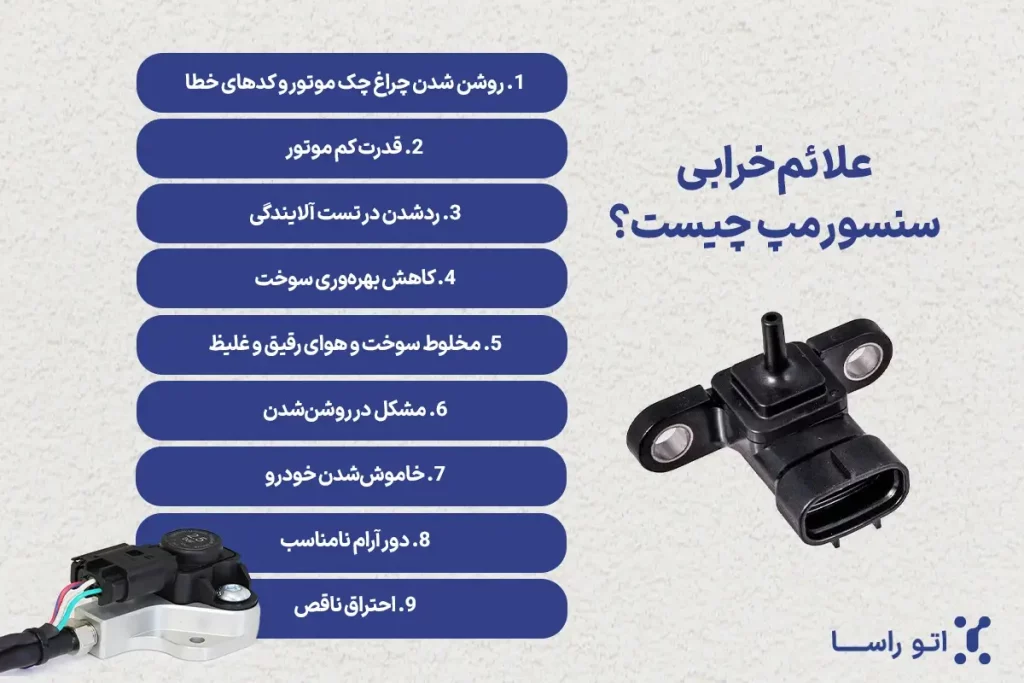 چگونگی تشخیص خرابی سنسور مپ