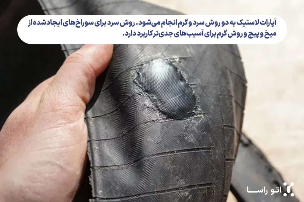 انواع لاستیک آپارات شده
