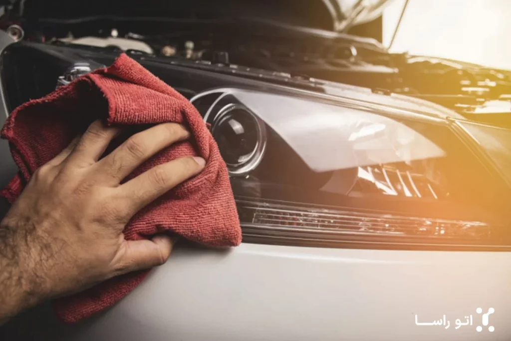 تمیز کردن لکه ماشین
