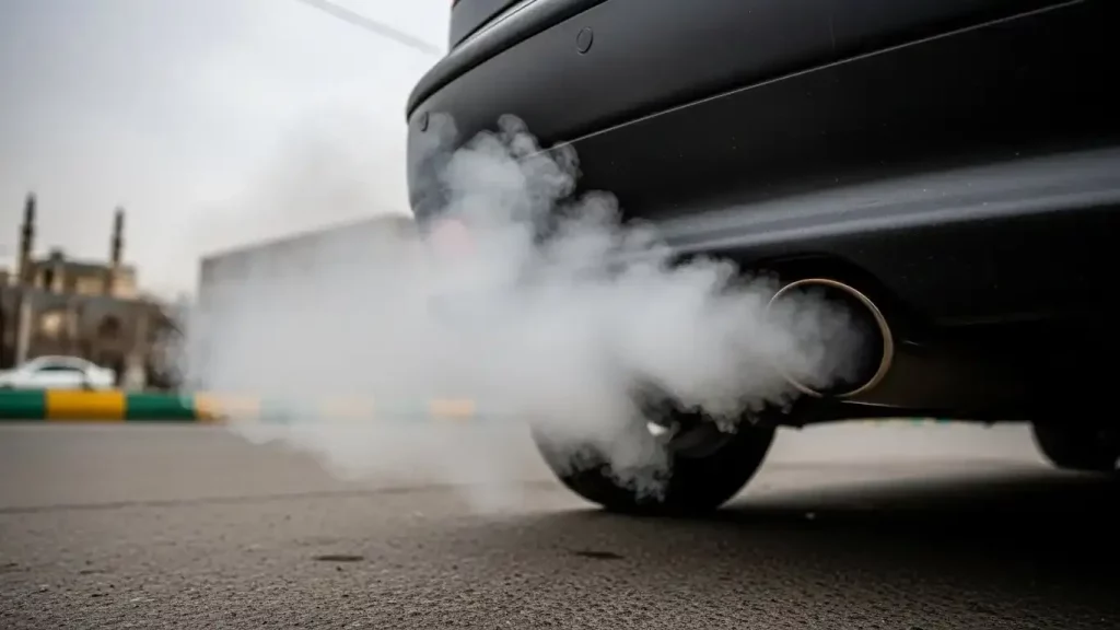 علت دود سفید ماشین در تابستان