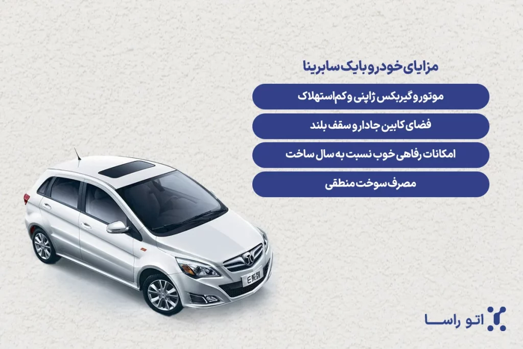 مشخصات فنی ماشین بایک سابرینا