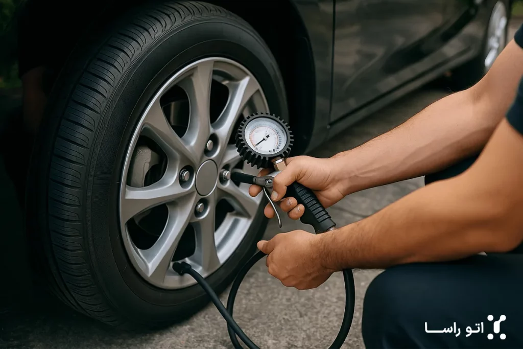 بالانس لاستیک و تنظیم باد
