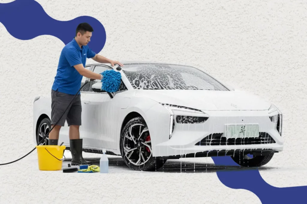 نحوه شستن ماشین برقی یا هیبریدی