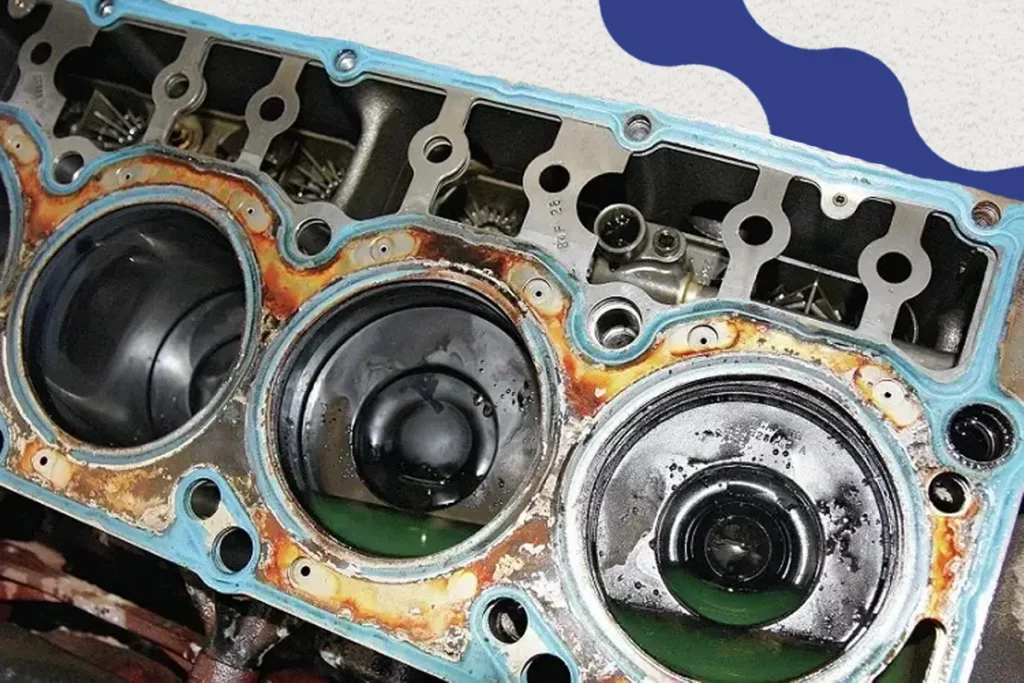 نشانه های سوختن واشر سرسیلندر